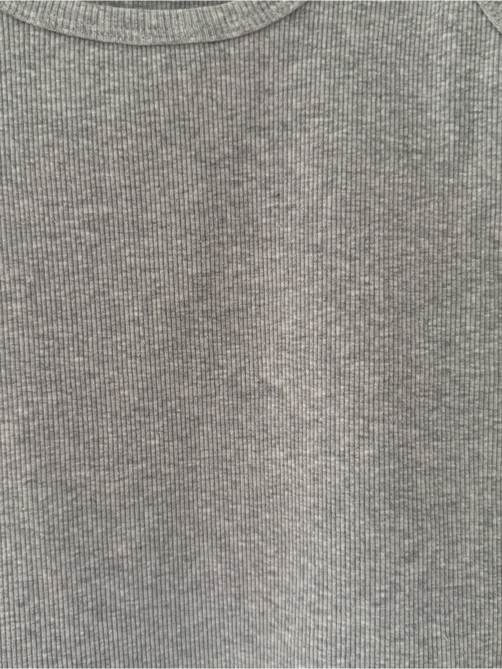 Amazon Gray Ribbed Tank Top - Picture 2 of 5